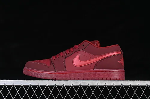All categories Air Jordan Jordan series basketball shoes Air Jordan 1 Low Air Jordan 1 Low AJ1 Joe 1 raw rubber wine red low-top retro cultural basketball shoes IB7012-600